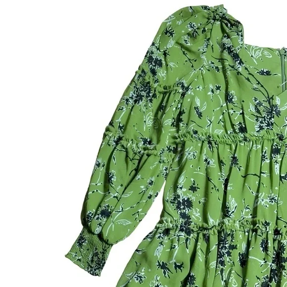 green emerald velvet dress Cosmo Flowers Brenton Dress